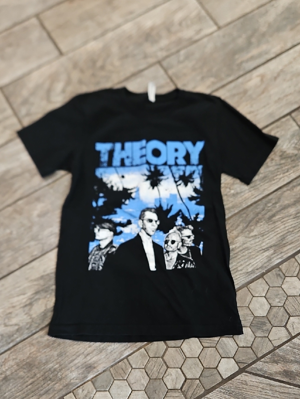 Theory Of A Deadman Black Graphic Band Concert Tee Size Small